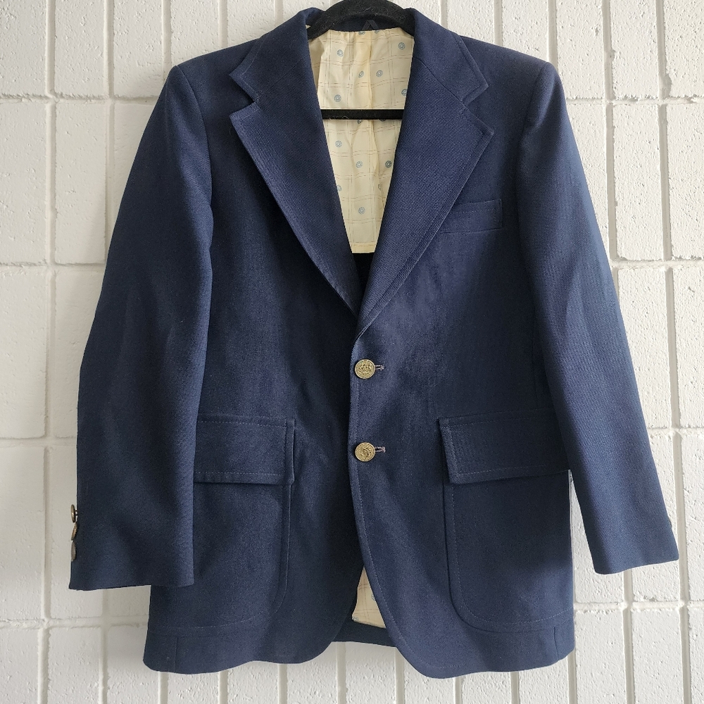 The Classic Collection 38 Short blazer navy blue Vintage Sears